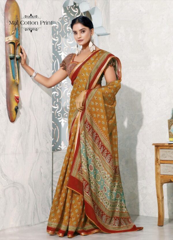 waqt - Mul Cotton Saree