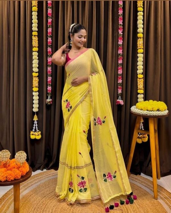 Lotus - Mul Cotton Saree