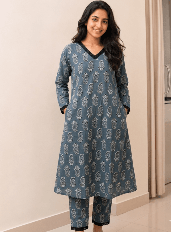 Shreeja Pure Cotton Kali Kurta Set